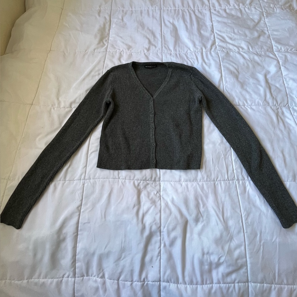 Brandy Melville Grey Shannon Cardigan